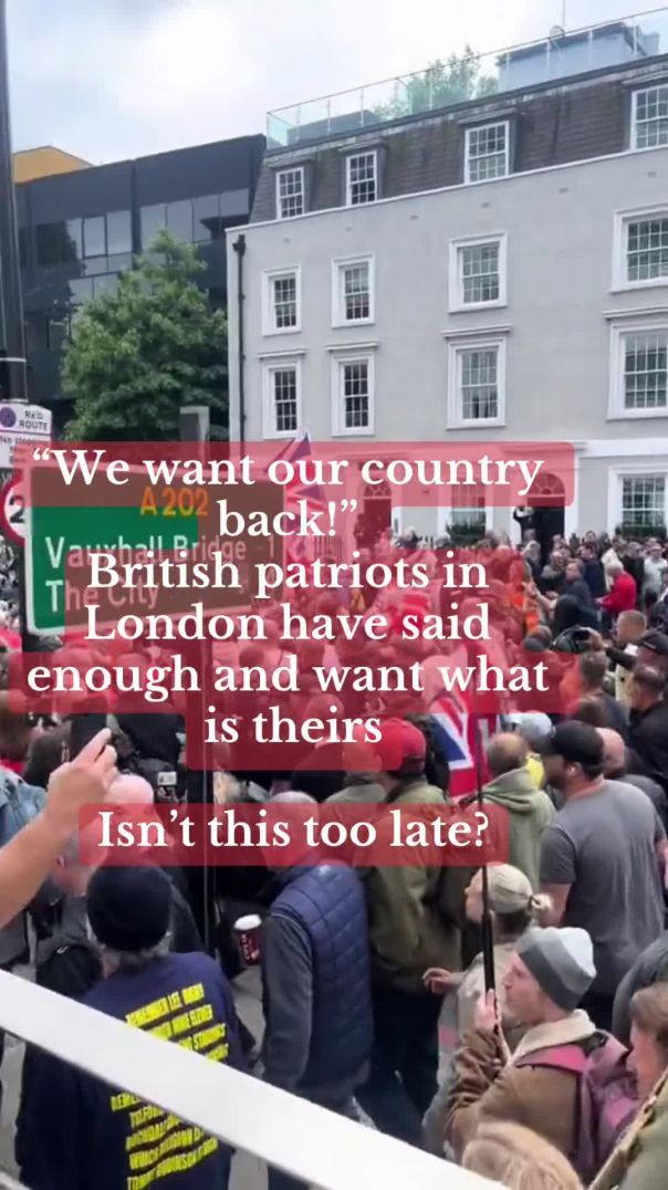 “We want our country back!”
